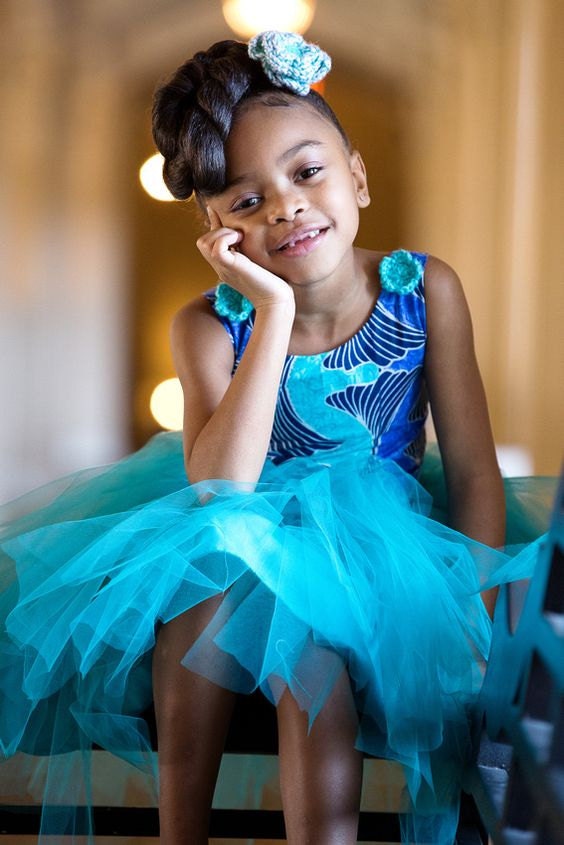 African print tutu dresses