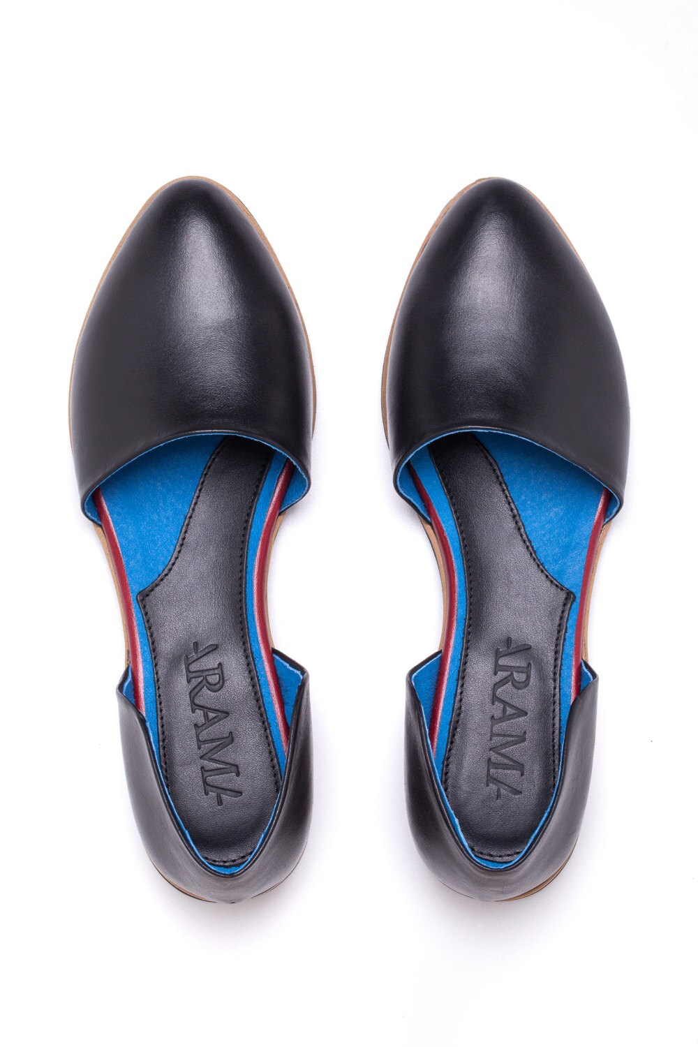 Women's Black Moccasin Womens Leather Shoes Womens by ARAMAshoes