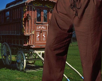 Comfy Renaissance Medieval SCA Garb Medieval Renaissance Pants You-Pick-Color, or brown cotton (Unisex) 3x-6x Your CUSTOM ORDER