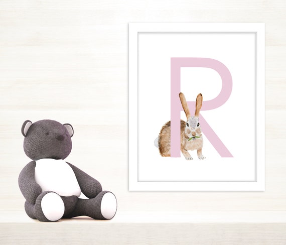 R is for Rabbit Letter Art Rabbit Art The Letter R Rabbit