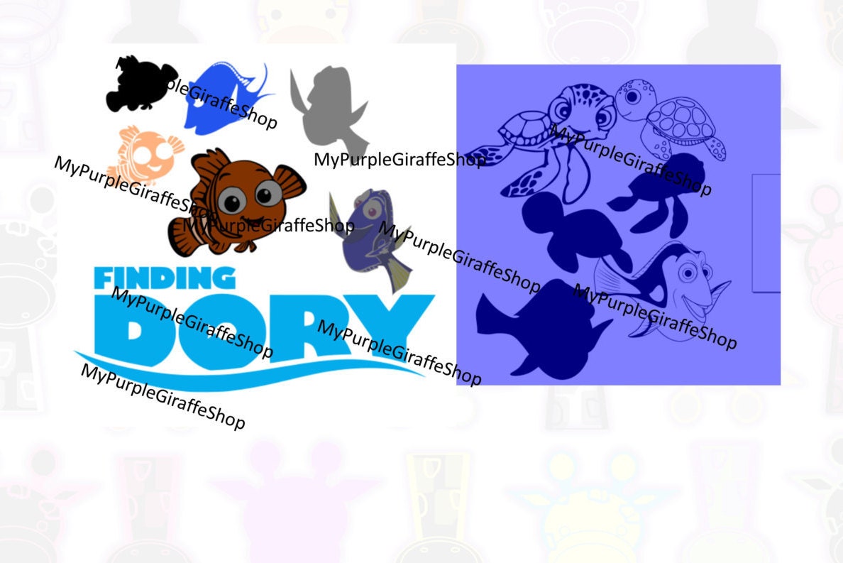 Finding Dory SVG by MyPurpleGiraffeShop on Etsy