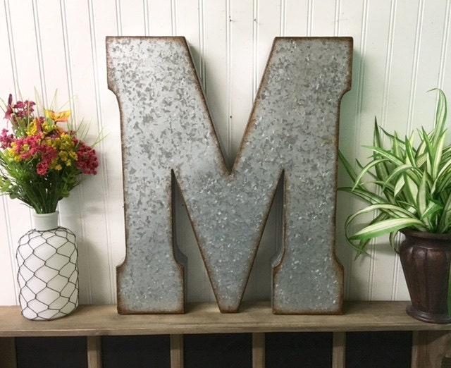 Large Metal Letter/20 Inch Metal Letter/Wall Decor/Letter