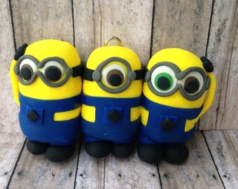 Minion Ornament, Despicable Me ornament, Minions Cake Topper, Minion Christmas ornament, Christmas ornament, Despicable Me Caketopper