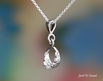 Sterling Silver Tiara Necklace 16-24" Chain or Pendant Only Royal .925
