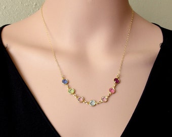 Grandma necklace Mother necklace Family necklace Birthstone necklace Personalized grandma gift Personalized birthstone necklace Gift for her