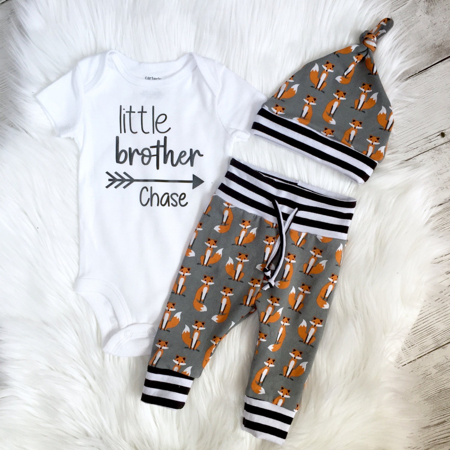 Fox outfit baby fox Newborn boys going home outfit Coming