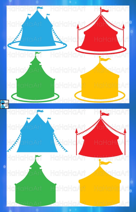 Download Circus Tent Solid Monogram Cutting Files Svg Png Jpg Eps Dxf