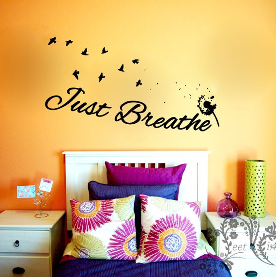 Just Breathe Wall Decals Wall Decal Wall Vinyl Wall