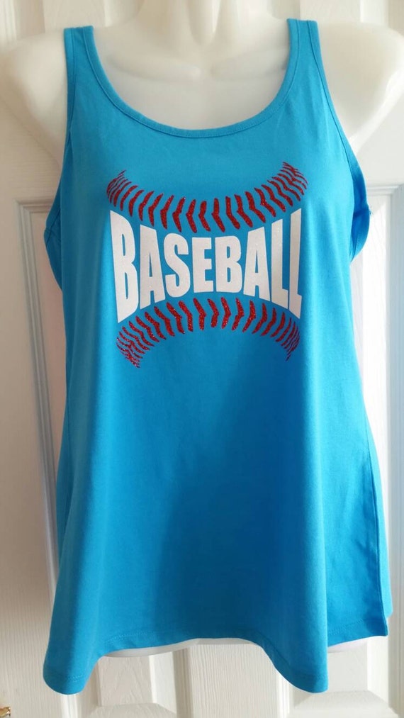 Baseball mom tank top style baseball spirit wear racerback