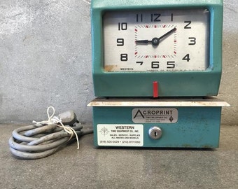 Vintage Acroprint Employee Time Clock (QALPPP)