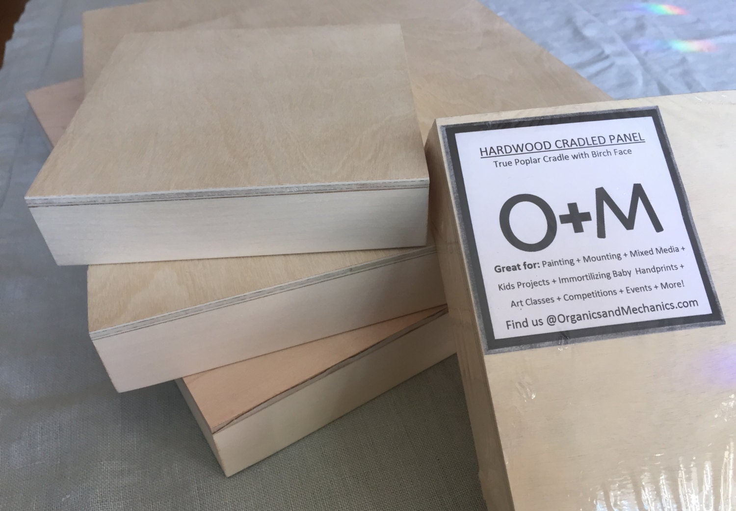 Cradled Panel Handcrafted by OM Birch Faced Aspen