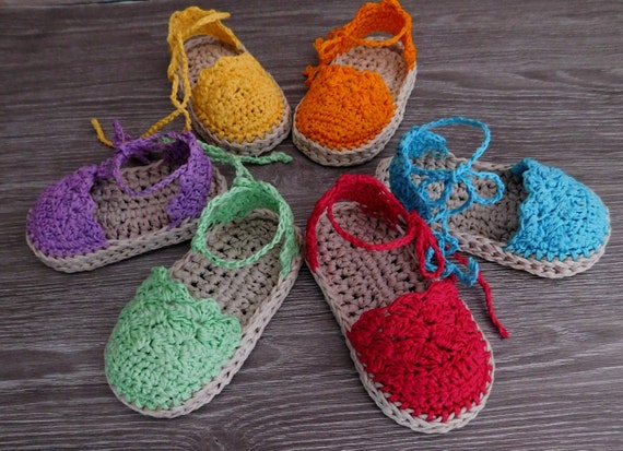 Crochet Pattern Baby Espadrille Baby Sandals Baby booties