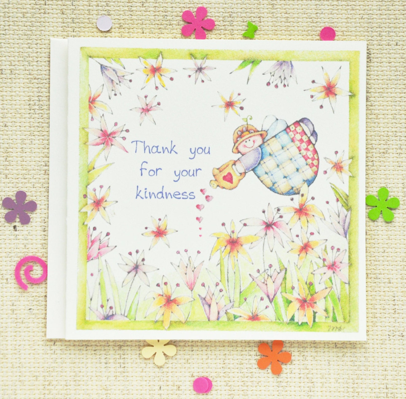 Thank You Card Cute Thank you Card Thank You Note card