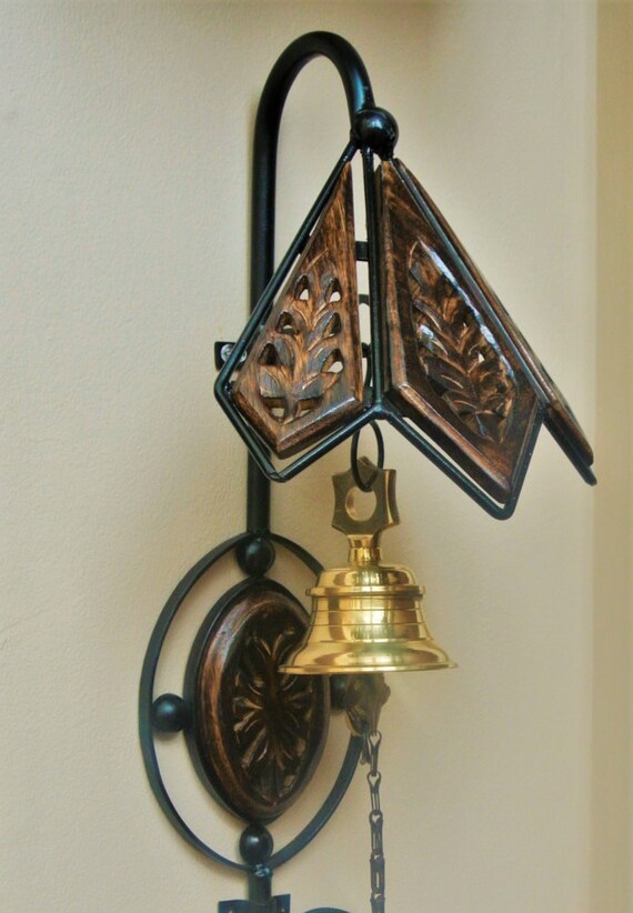 Vintage Styled Wall Mount Brass Bell/ Door Bell/Dinner