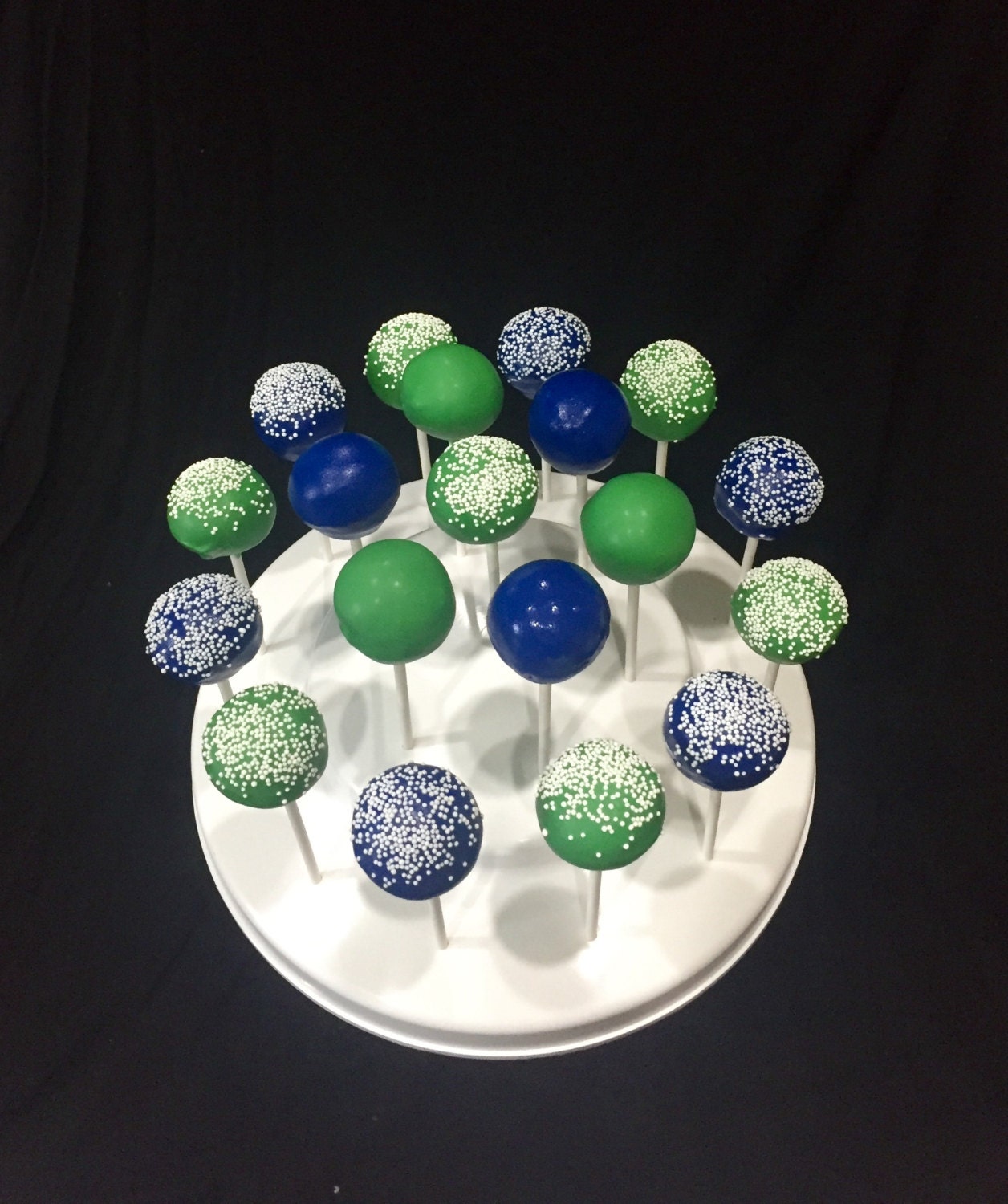 Birthday Cake Pops Super Why Party Favor Blue and Green