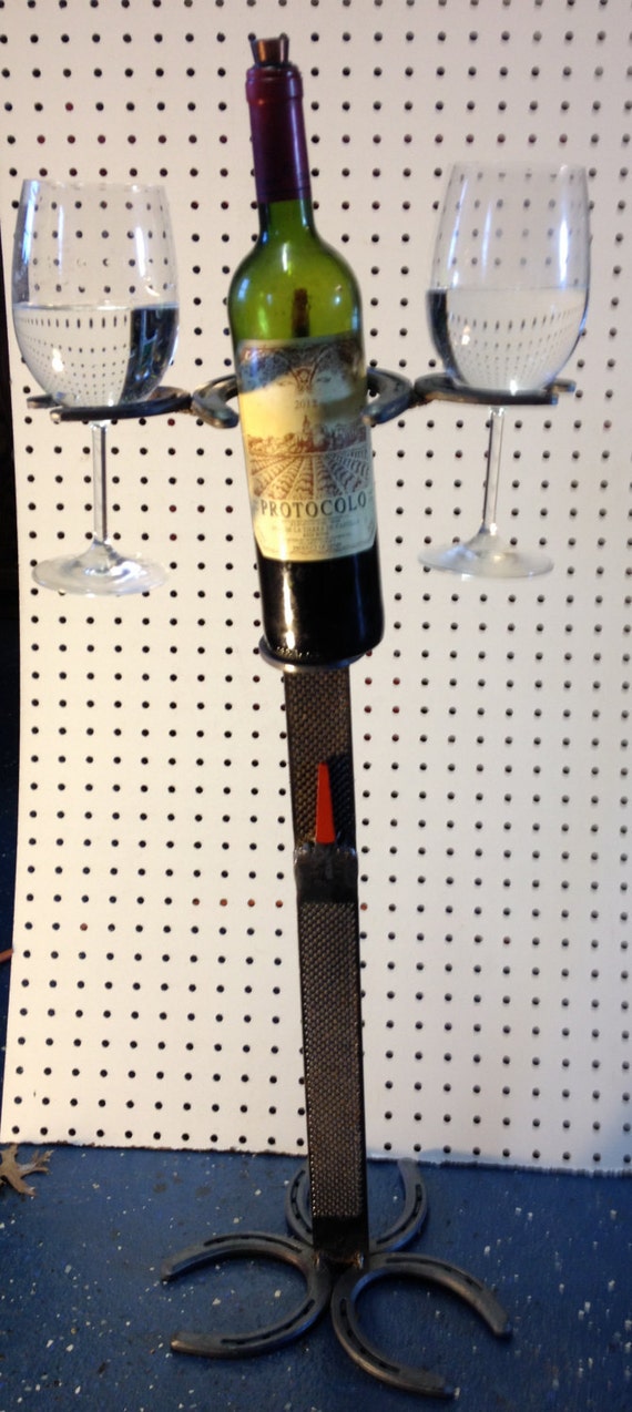 Free standing Wine andGlass Holder.