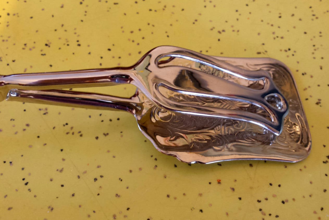 vintage serving tongs, silver plated, victorian, tableware, sandwich