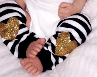 Leg Warmers, baby leg warmers, girls leg warmers, black and gold birthday outfit, black and gold leg warmers, leggings, toddler leg warmers
