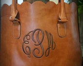 scalloped tote