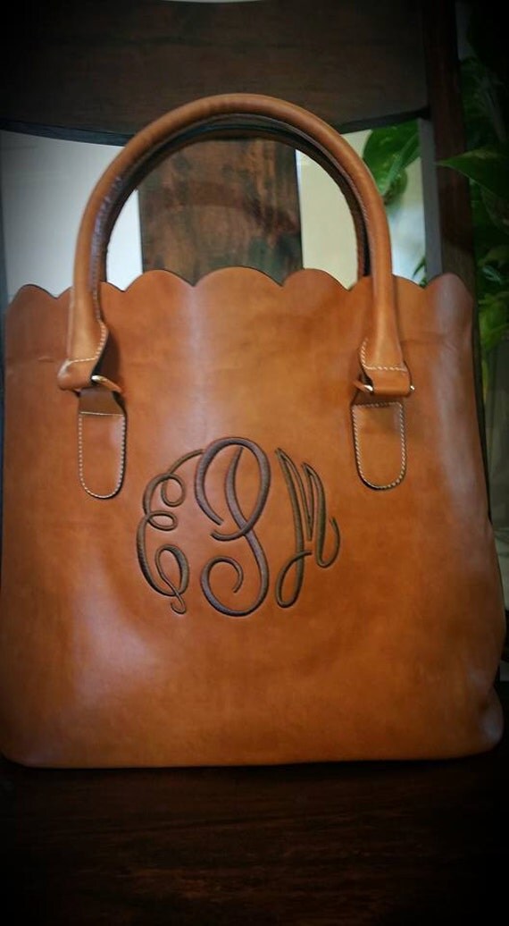 scalloped tote