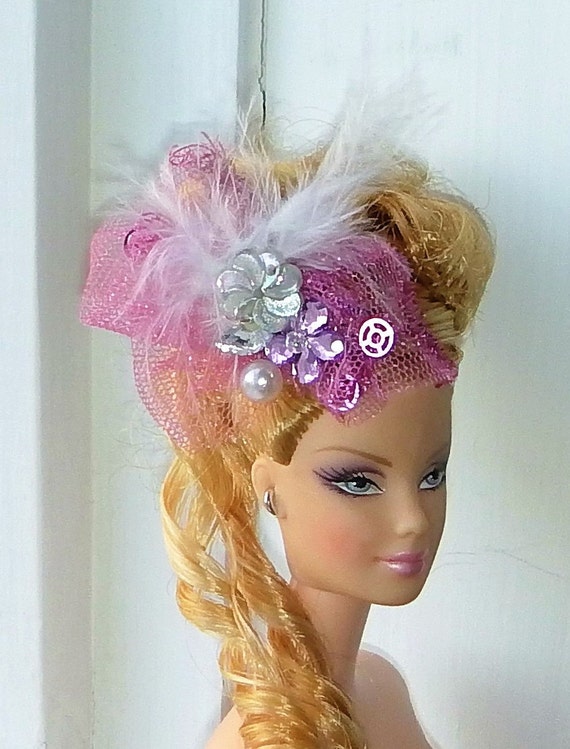 Barbie doll clothing accessorie/hair clip barrette by RoseKaktus