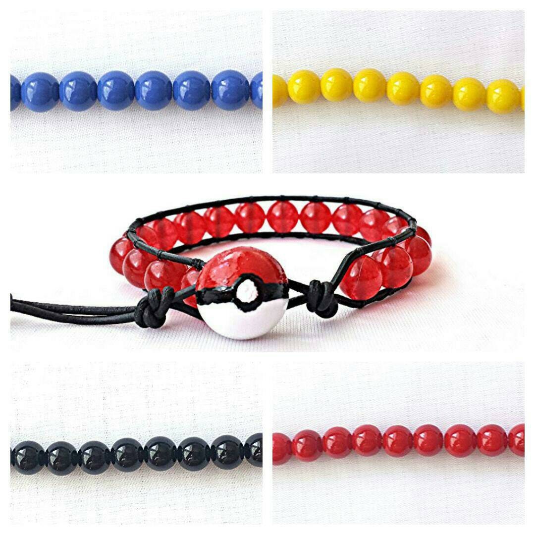 On sale pokemon bracelet pokeball bracelet by EricaRaeDesigns