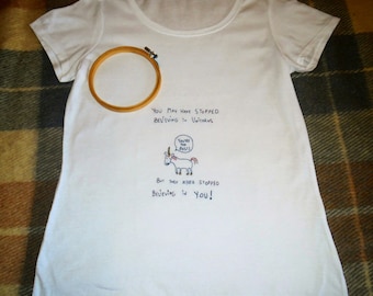 embroidery hand shirt tshirt