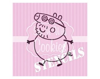 Peppa pig stencil | Etsy