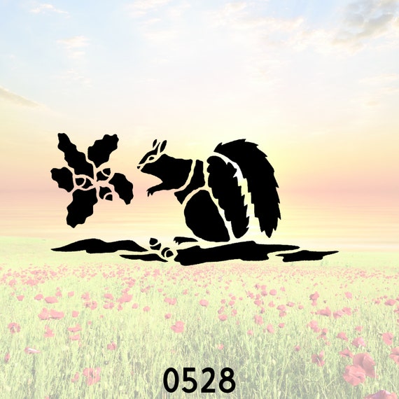 Squirrel Stencil or Wall Decal DIY Project