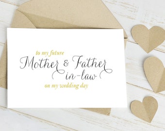 Mother And Father In Law Cards To My In Laws Greeting Card Wedding Day Card Is Blank Inside For Your Personal Message Mother And Father In Law Cards To My In Laws Greeting Card Wedding Day Card Is Blank Inside For Your Personal Message
