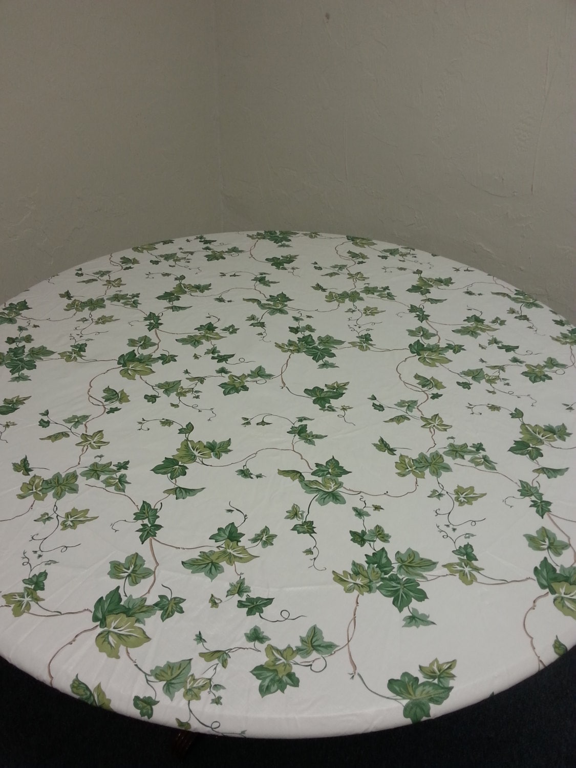 Fitted table cover Vinyl Fitted tablecloth by CustomNightLightsLED