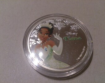 Disney Princess TIANA coin memory / corner 2016 silver 1 OZ
