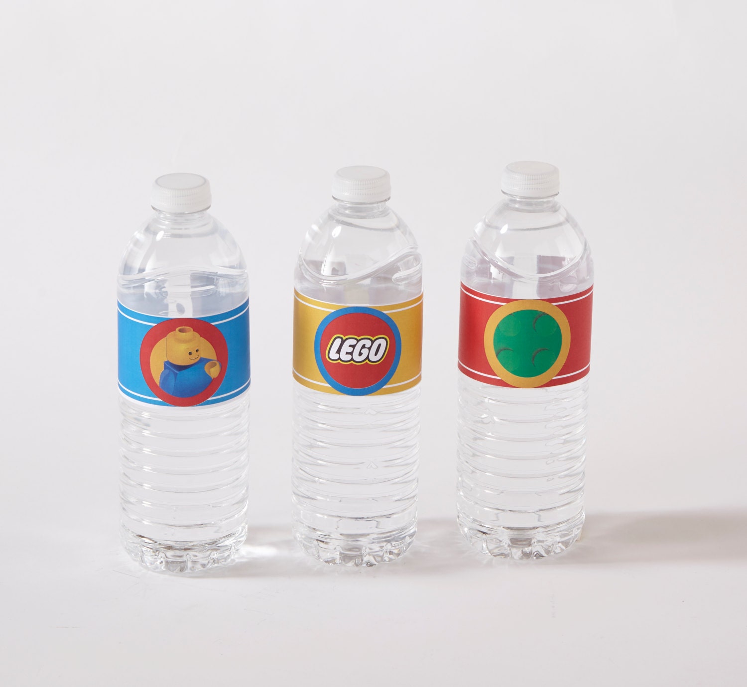 Lego water bottle label Lego Legos water by ShaylaClayDesigns