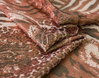 Leopard print silk | Etsy