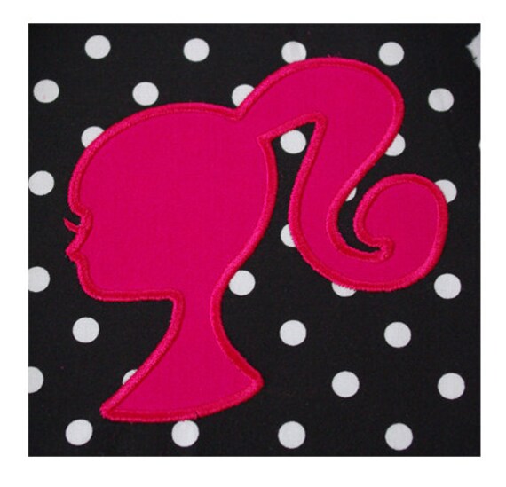Barbie applique design Barbie applique by SuperSailor4 on Etsy