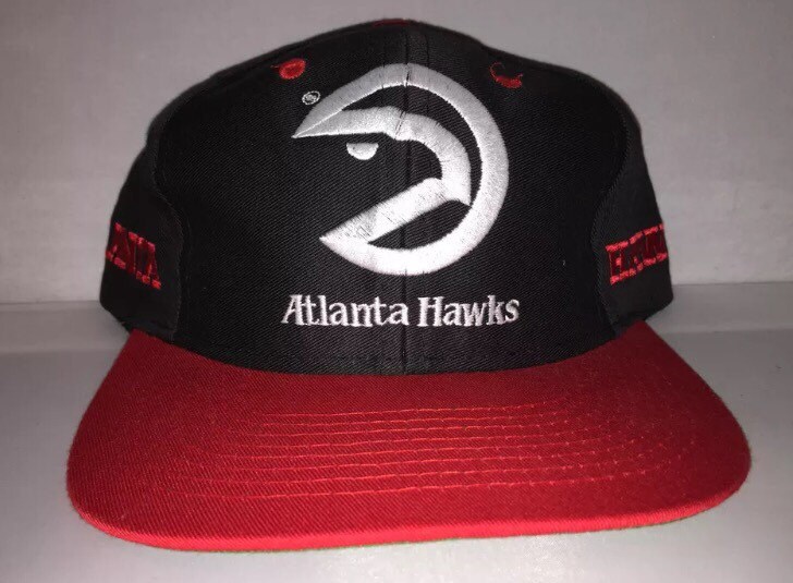 Vintage Atlanta Hawks Snapback hat cap rare 90s deadstock NBA