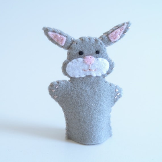 Items similar to Bunny finger puppet finger puppets, easter bunny, bunny plush, bunny rabbit
