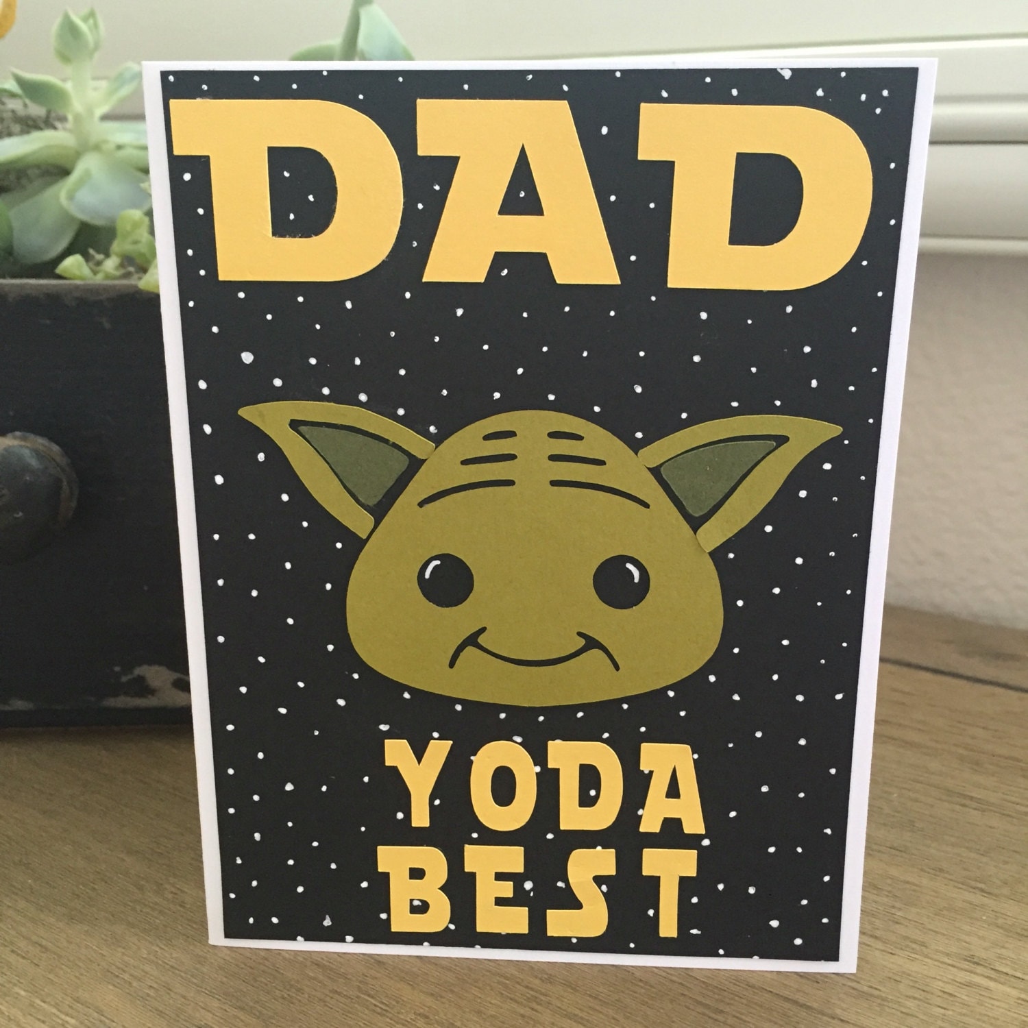 Dad Yoda Best Just Because or any occasion card Star Wars