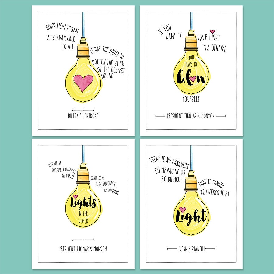 Be the Light: Poster Pack Digital Download
