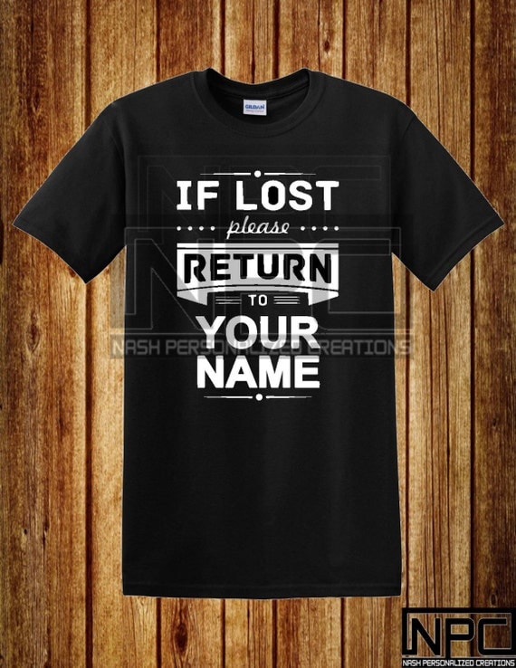 if lost shirt