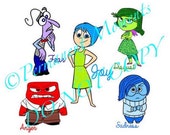 Items similar to SVG STUDIO Inside Out Characters Scalable Vector ...