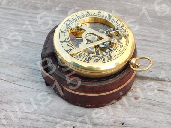 3 inch sundial antique compass, pocket compass, steampunk gift, nautical decor, personalized gifts, Man Gift, Men Gift, Maritime Gift by Bgenius15 steampunk buy now online