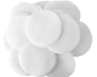 50 pc White 2 inch Felt Circles
