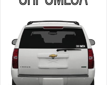 Chi Omega // Chi O // Window Decal // Laptop Sticker // Bid Day Gift // Big Little Gift // Recruitment Gift // Sorority Items