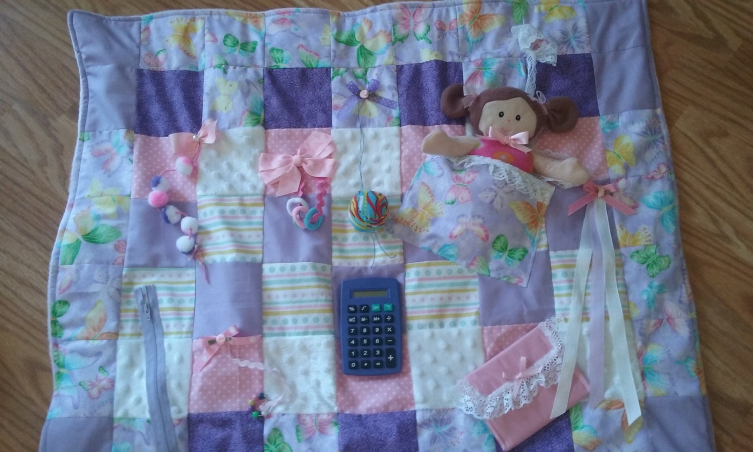 Activity Blanket Fidget Quilt Lap Blanket by on Etsy