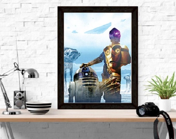 Printable Poster - C-3PO/ Star Wars Digital Print / Star Wars Poster / Star Wars Digital Print / Star Wars Wall Art / Cinema Poster