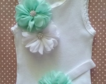 Baby girl embellished singlet and headband set.Embellised singlet.Baby girl singlet. Sizes 0000,000,00,0,1,2