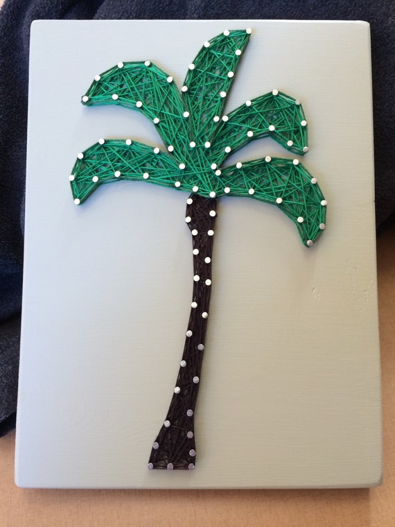CUSTOM Palm Tree String Art Sign Beach decor ocean by KiwiStrings