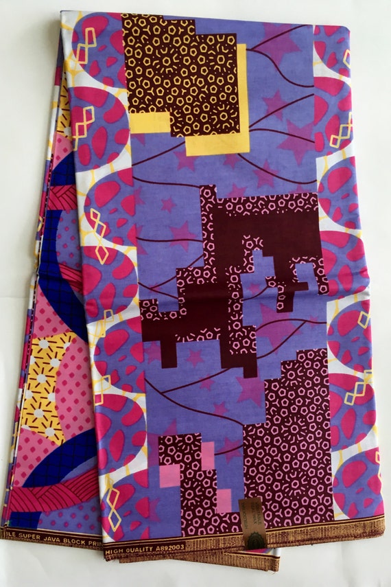 African Print Fabric/ Dutch Wax/ Ankara Pink by HouseOfMamiWata