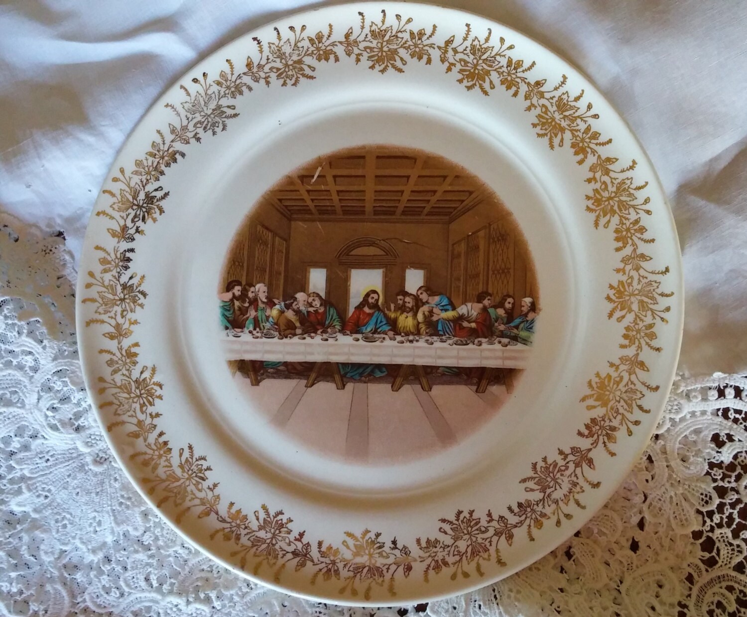 Lord's Supper Plate Sanders Mfg. Co. Nashville TN